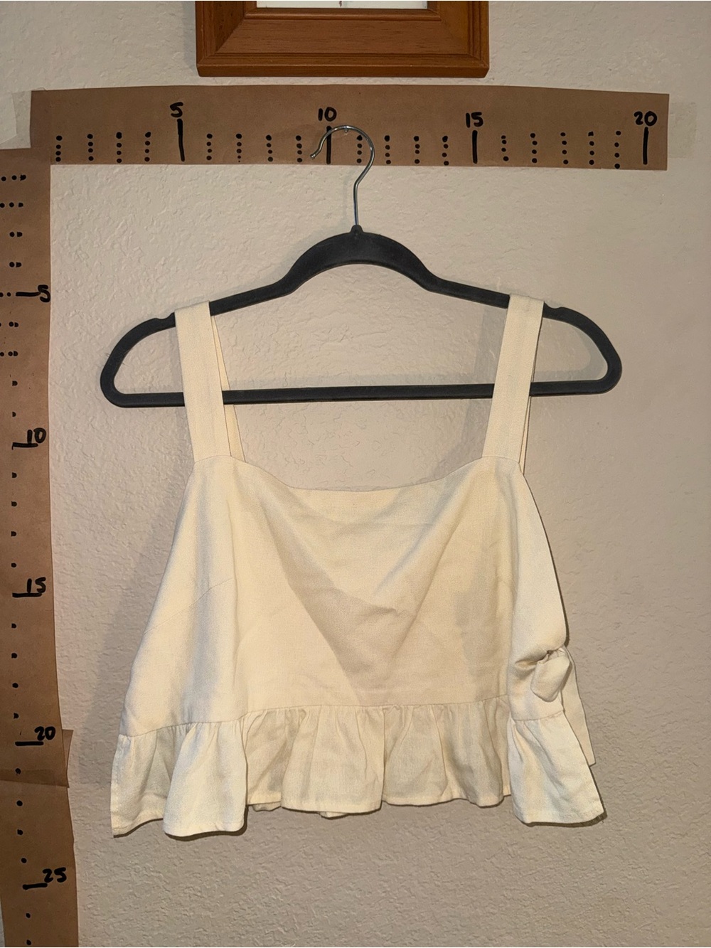dress to Butter Yellow Ruffle Hem Tank Top with Bows